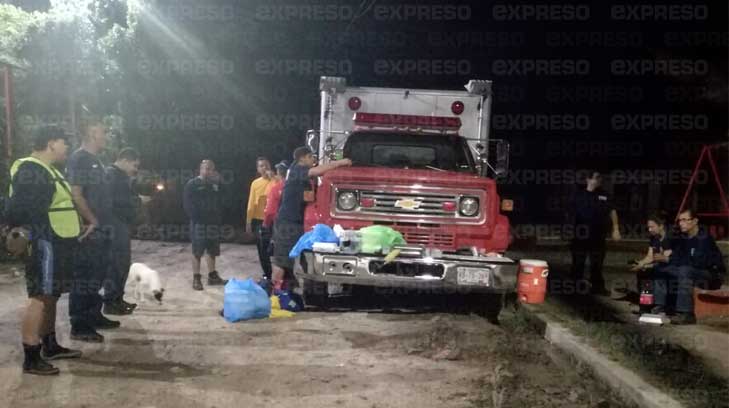 bomberos acampan