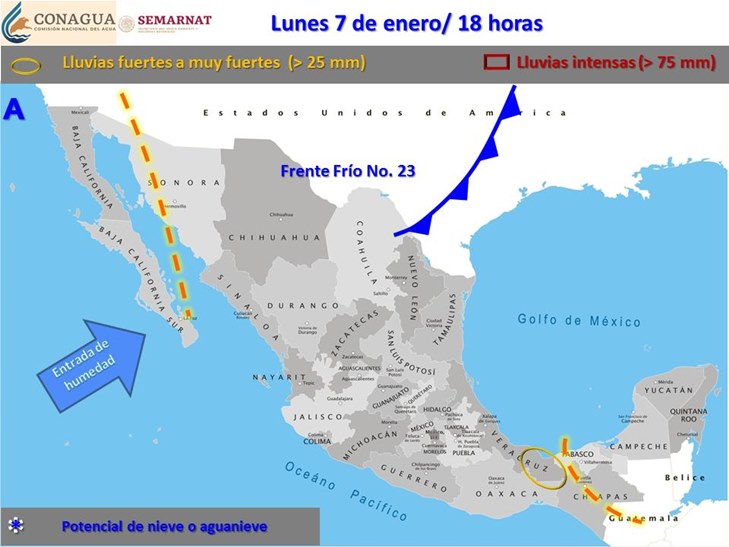 MAPA DE LA CONAGUA