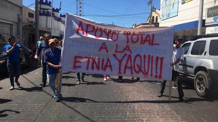 marcha yaqui apoyo
