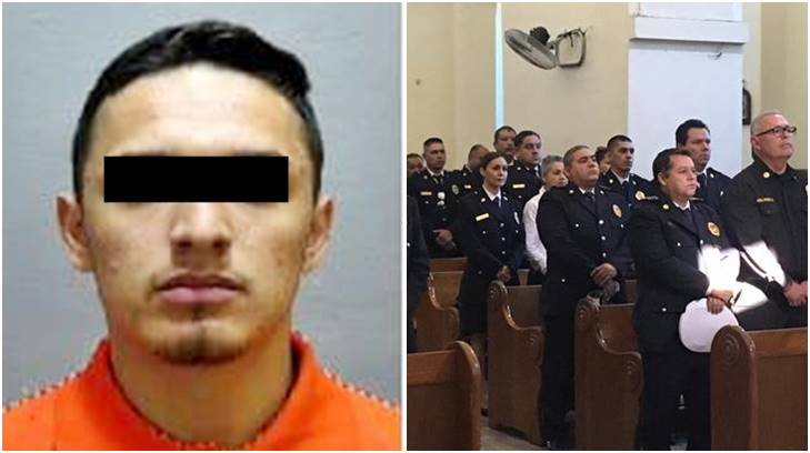 detenido y bomberos