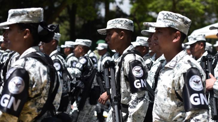 soldados de la guardia nacional
