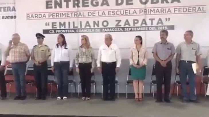 autoridades durante el juramento