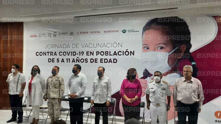 Inicia jornada de vacunación antiCovid para menores de 5 a 11 años
