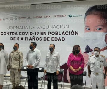 Inicia jornada de vacunación antiCovid para menores de 5 a 11 años