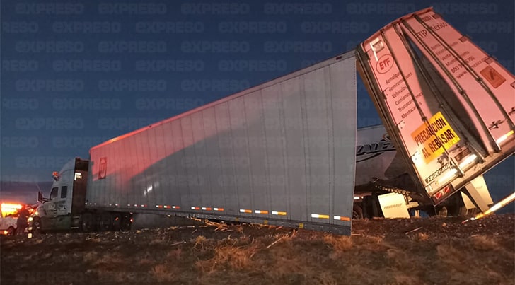 Se registra aparatoso choque múltiple sobre el tramo Hermosillo-Obregón