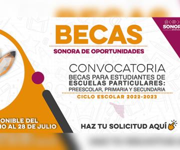 Ofrecerán 12 mil 800 becas para alumnos de escuelas particulares en Sonora