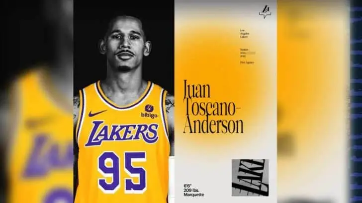 Juan Toscano ya es jugador de Lakers de Los Ángeles