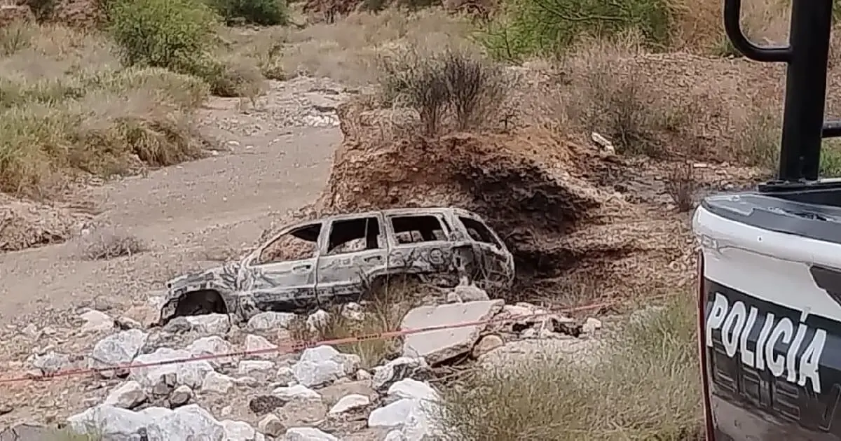 Encuentran cuerpo en vehículo calcinado rumbo al Relleno Sanitario