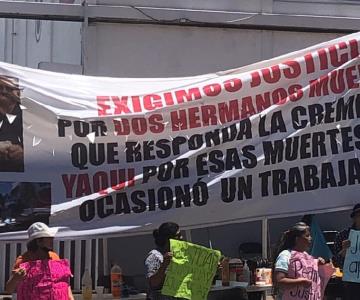 Ni un minuto ha parado el plantón contra empresa lechera en Nogales