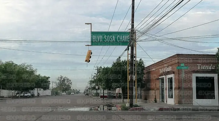 Lluvias en Navojoa dejan estragos en la red de semáforos