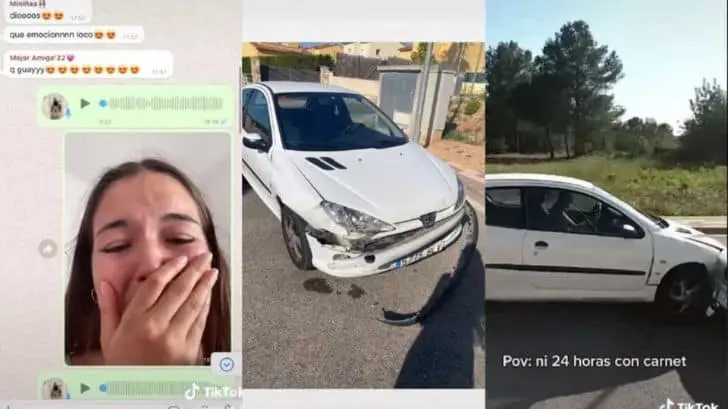 Joven choca su auto después de recibir licencia de conducir