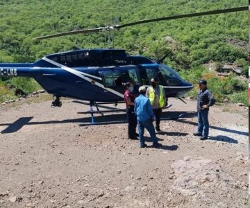 Ayuda aérea llega a Bavícora; atienden a joven con picadura de arácnido