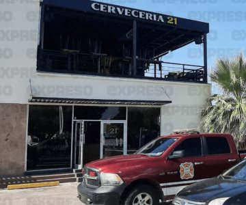 Se registra fuerte fuga de gas en un bar del centro de Hermosillo