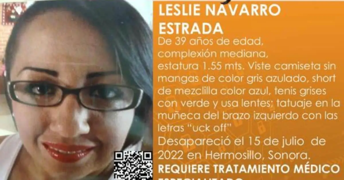 Leslie Navarro fue vista por última vez en la colonia Ley 57