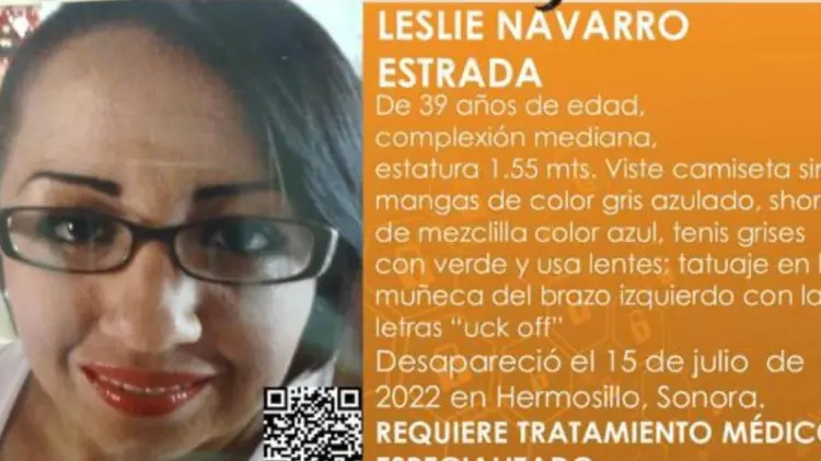 Leslie Navarro fue vista por última vez en la colonia Ley 57