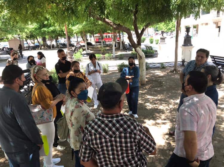 Madres de detenidos en la Ley 57 se manifiestan en Palacio de Gobierno