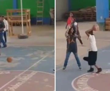 Abuelita mexicana causa revuelo en Tik Tok por su habilidad en basquetbol