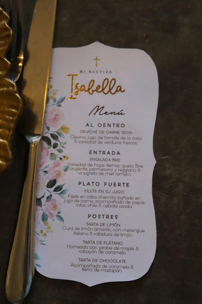 Bello bautizo para Isabella