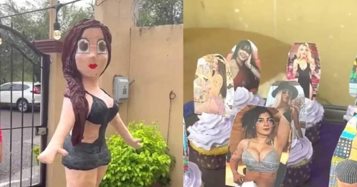 Esposo celebra cumpleaños con temática de Karely ruiz y se hace viral