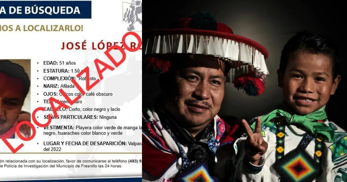 Padre de Yuawi es encontrado con vida