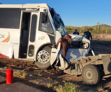 Se quedó dormido: sospechan causa del accidente en la Caborca-Sonoyta