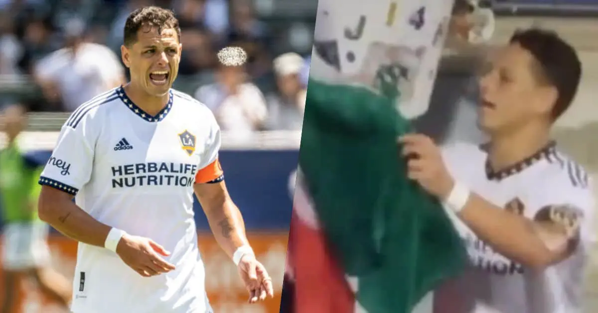 ¿Por qué tiró la bandera Javier hernández?