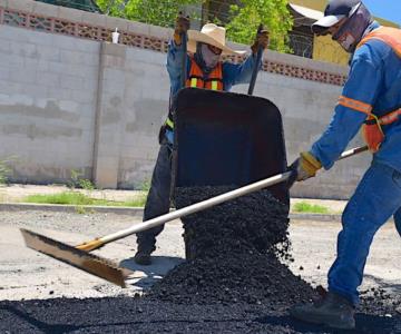 Reparan baches en principales vialidades de Hermosillo