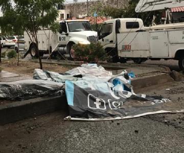 Vivienda se incendia en Hermosillo tras la lluvia de este martes