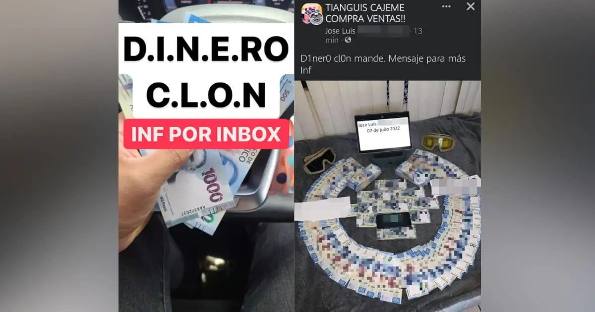 Cajeme: Ofertan billetes clonados en redes sociales