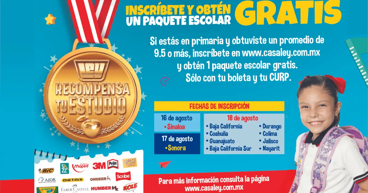 Abren inscripciones en Sonora para el programa Ley recompensa tu estudio