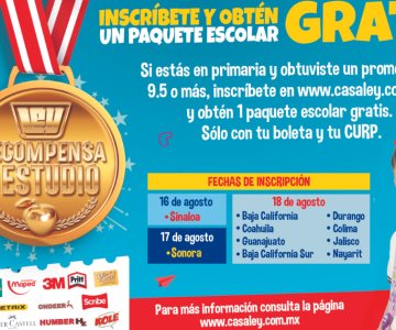 Abren inscripciones en Sonora para el programa Ley recompensa tu estudio