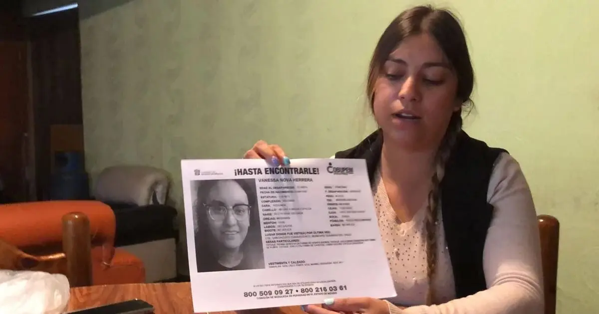 Vanessa Nova Herrera despareció días antes de su rehabilitación