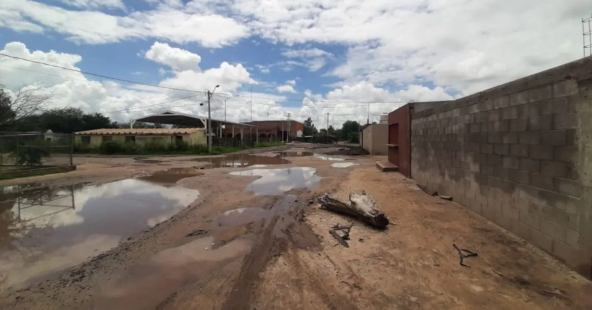 Hermosillo: lluvia inunda viviendas en calle de Zamora