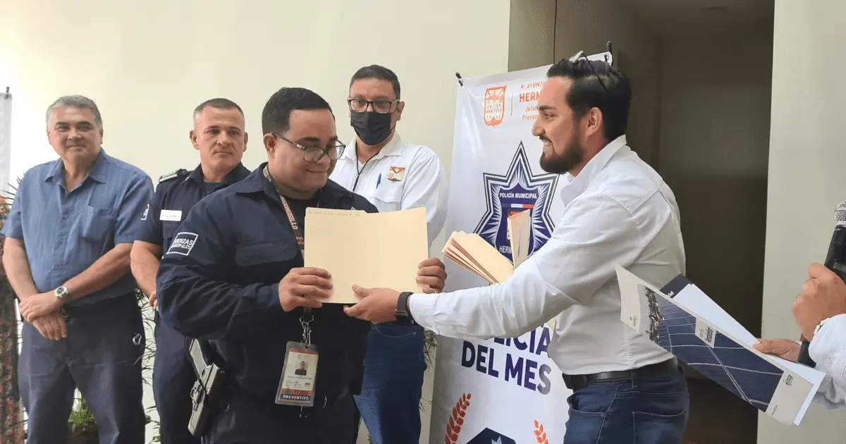 Ellos fueron los policías de Hermosillo sobresalientes de junio y julio