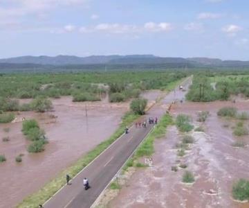 Protección Civil Empalme revisa bordo regulador de Ortiz antes de lluvias