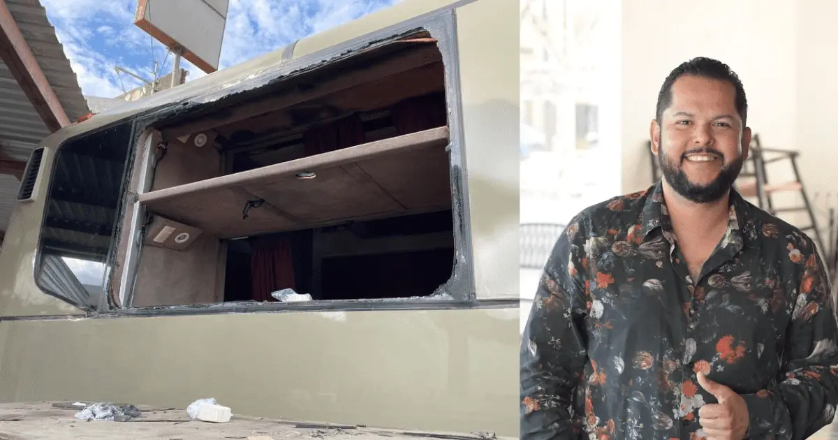 Autobús de Toño Lizárraga sufre intento de asalto