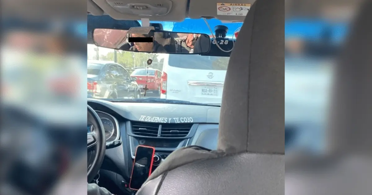 Denuncian a taxista en redes sociales por amenaza sexual en su tablero