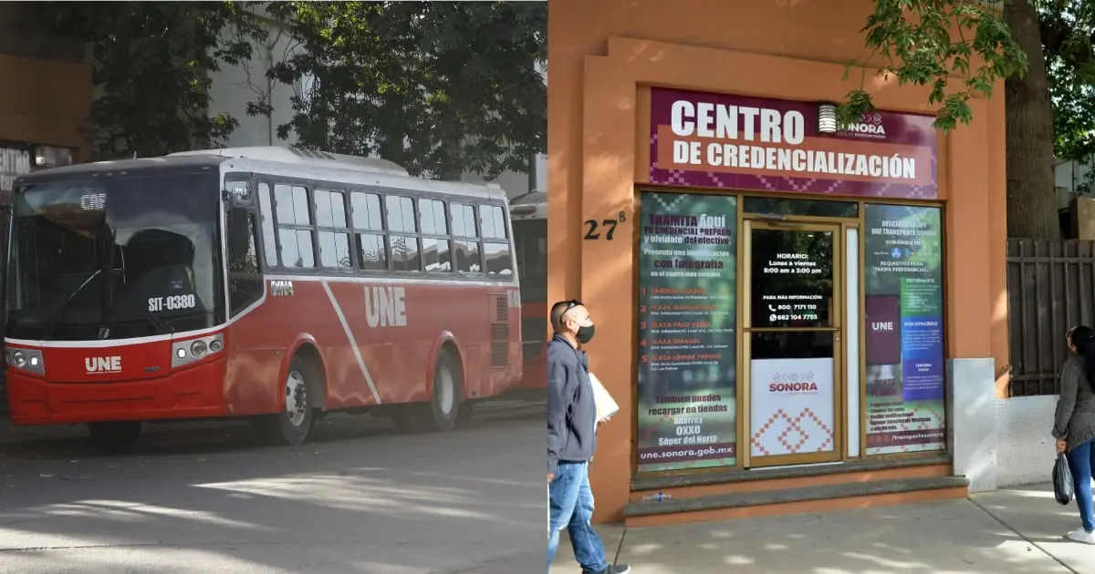 Ubica los centros de credencialización del transporte urbano en Hermosillo