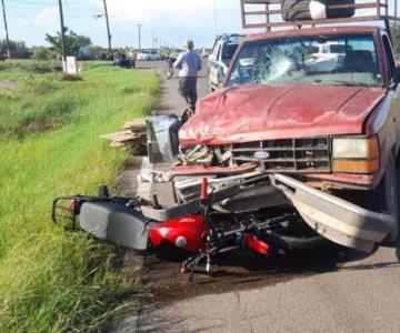 Huatabampo: Buscan a familiares de motociclista accidentado en Júpare