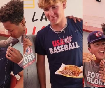 Equipo de beisbol de EU degusta y califica tacos sonorenses