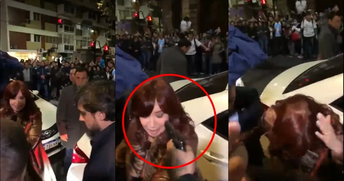 Cristina Fernández sufre fallido atentado; detienen a gatillero