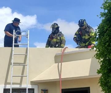 Bomberos sofocan incendio en vivienda de Rancho Bonito