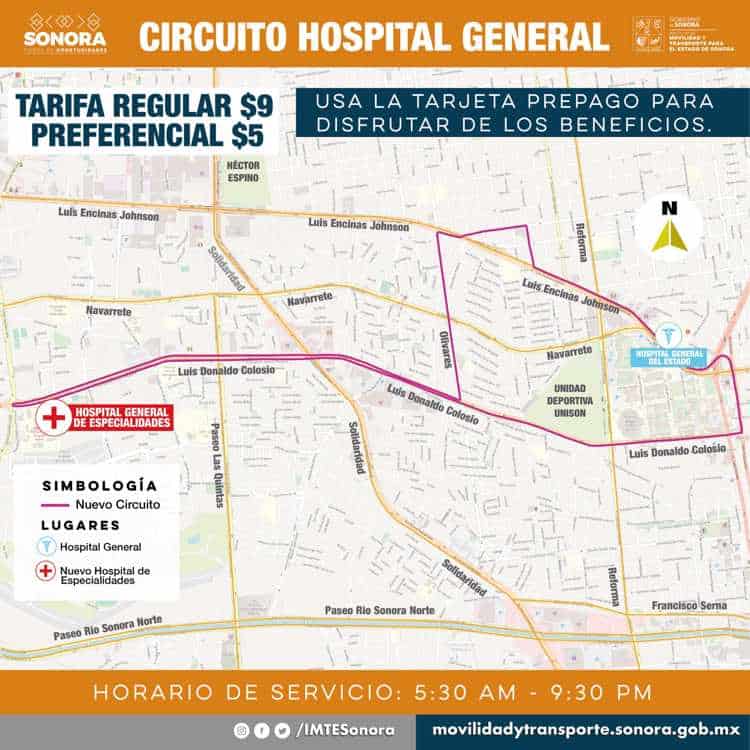 Activan nueva ruta para traslados del viejo al nuevo Hospital General