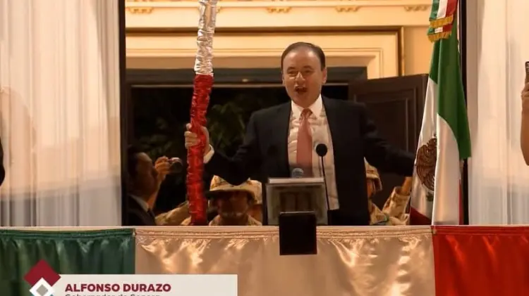 Gobernador Durazo da su segundo Grito de Independencia