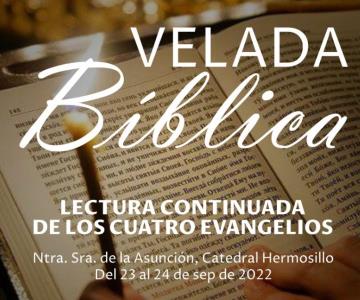 Invitan a velada Bíblica el próximo 23 de septiembre