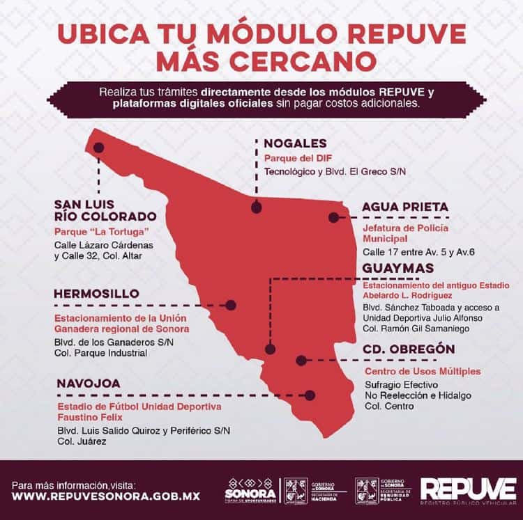 Estos son los módulos para regularizar los vehículos pafas en Sonora