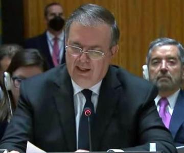 Ebrard presenta plan de paz para Ucrania de AMLO ante la ONU