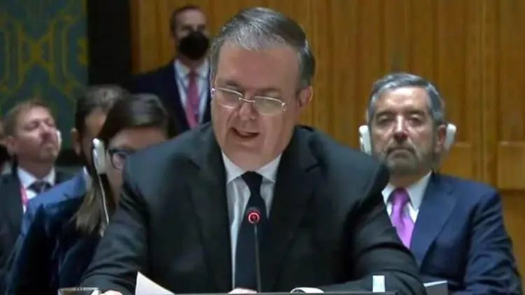 Ebrard presenta plan de paz para Ucrania de AMLO ante la ONU