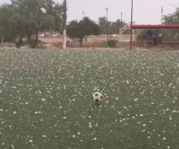 Cae granizo del tamaño de pelotas de golf en Hermosillo