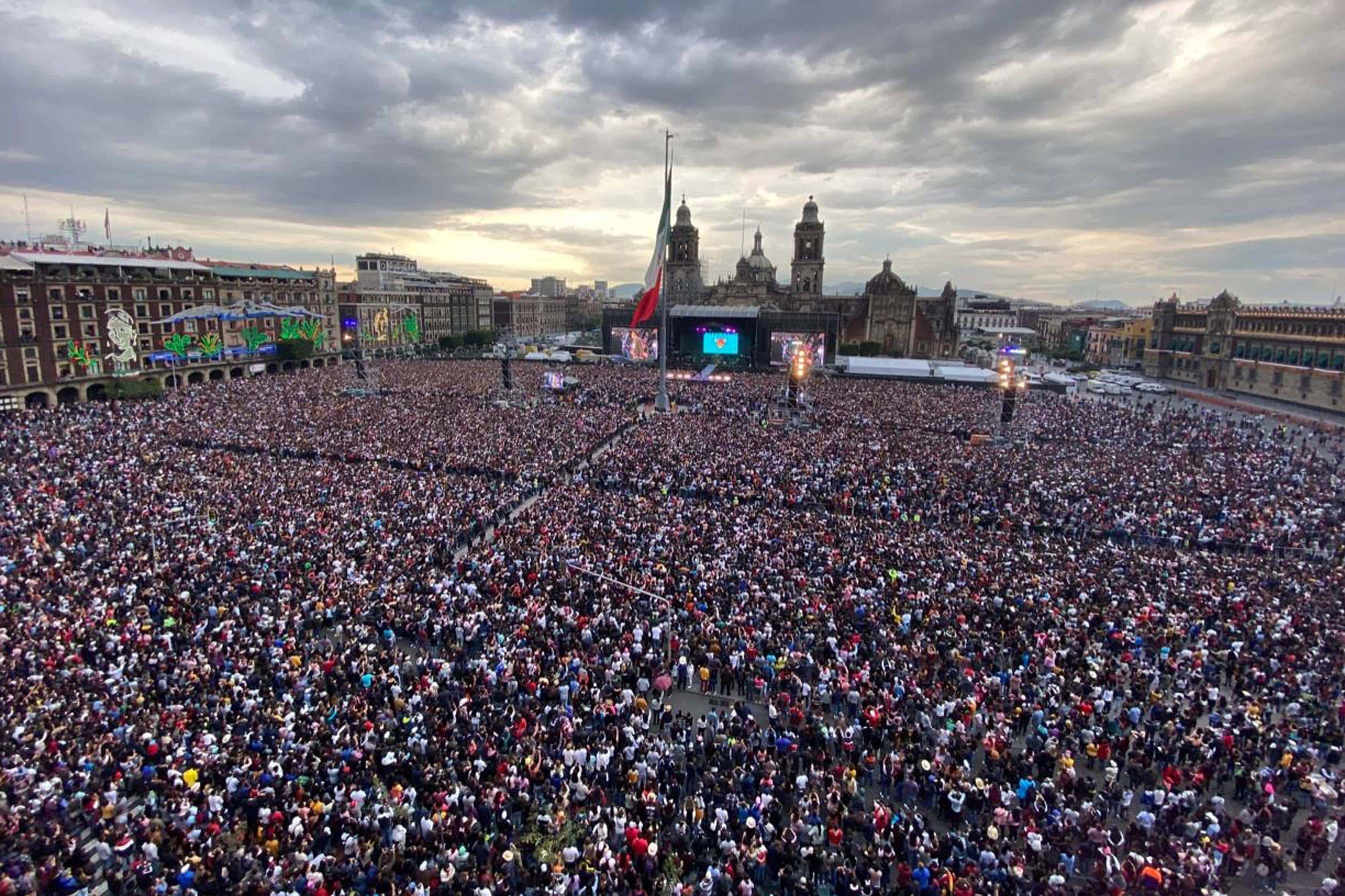 Así fue el concierto de Grupo Firme en el Zócalo de la CDMX
